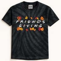 Friendsgiving Fall Autumn Friends & Family Thanksgiving Kids Tie-Dye T-Shirt