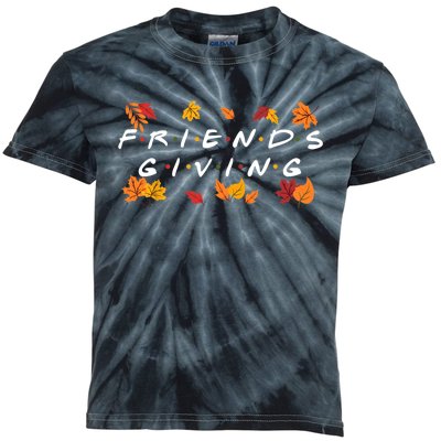 Friendsgiving Fall Autumn Friends & Family Thanksgiving Kids Tie-Dye T-Shirt