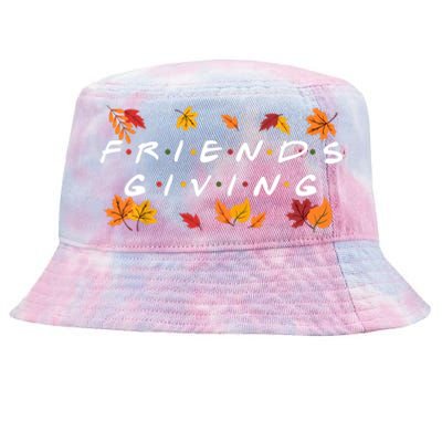 Friendsgiving Fall Autumn Friends & Family Thanksgiving Tie-Dyed Bucket Hat