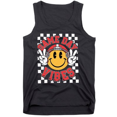 Football Face American Football Game Day Vibes Sport Tank Top