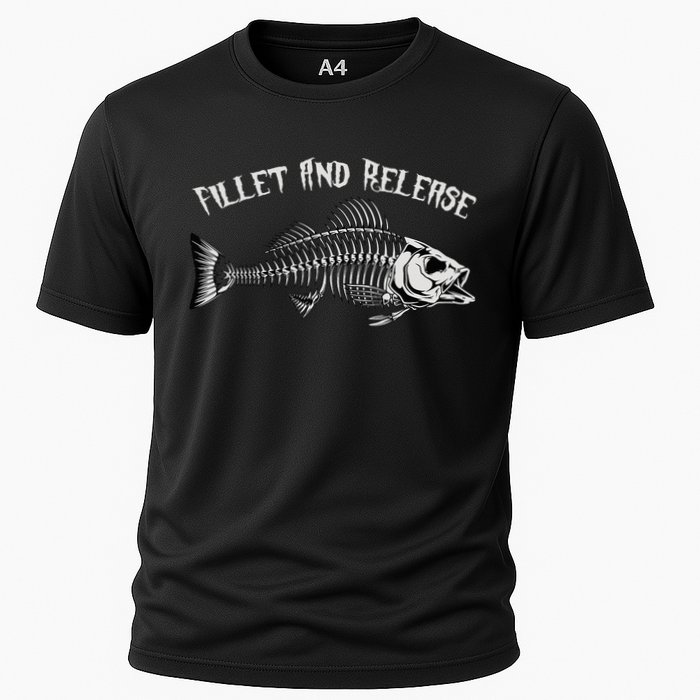 fishing fillet and release cool fisherman humor Cooling Performance Crew T-Shirt