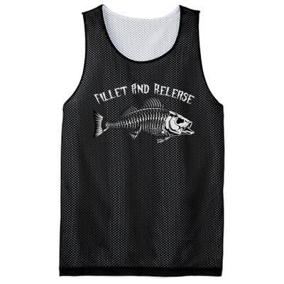 fishing fillet and release cool fisherman humor Mesh Reversible Basketball Jersey Tank