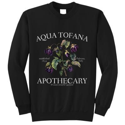 Funny Feminist Aqua Tofana Apothecary Vintage Sweatshirt