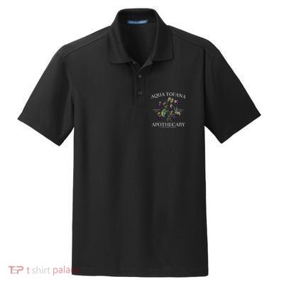 Funny Feminist Aqua Tofana Apothecary Vintage Dry Zone Grid Polo