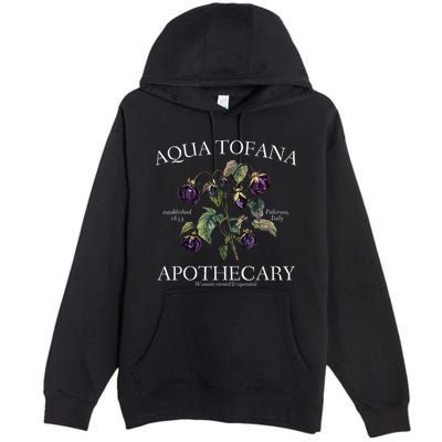 Funny Feminist Aqua Tofana Apothecary Vintage Premium Pullover Hoodie
