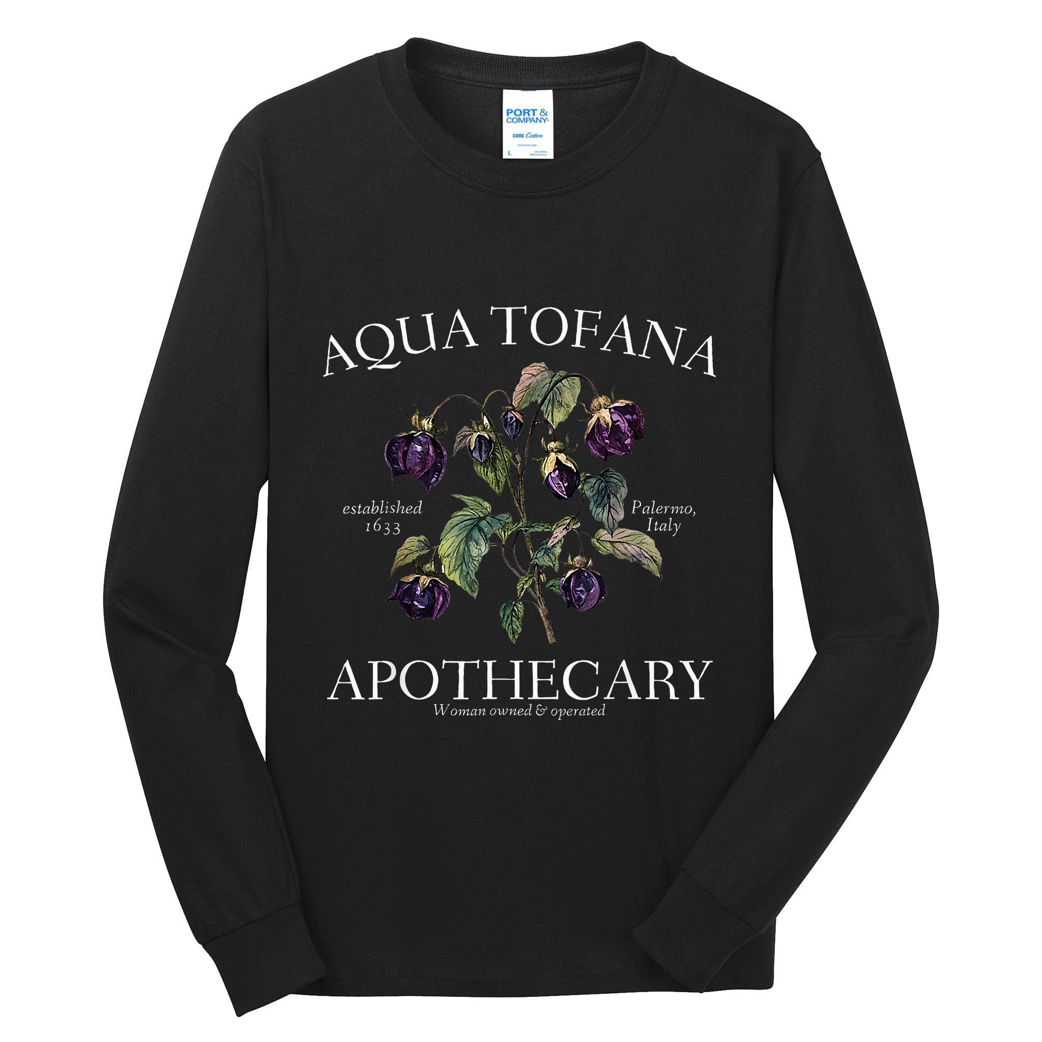 Funny Feminist Aqua Tofana Apothecary Vintage Tall Long Sleeve T-Shirt