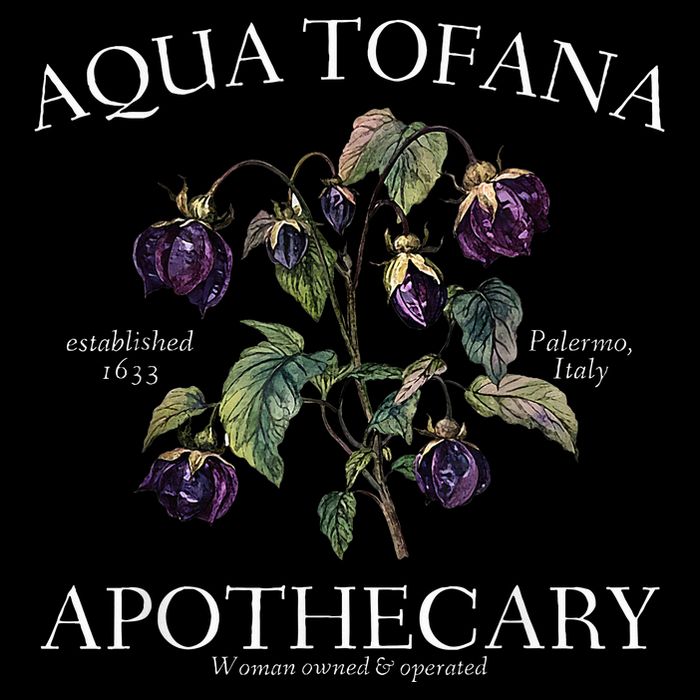 Funny Feminist Aqua Tofana Apothecary Vintage Bag