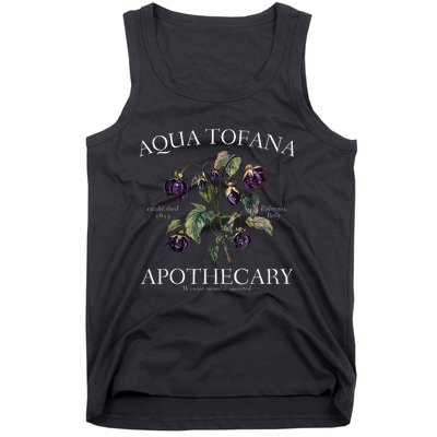 Funny Feminist Aqua Tofana Apothecary Vintage Tank Top