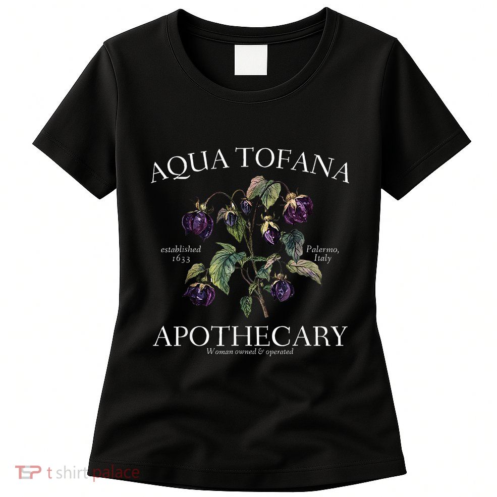 Funny Feminist Aqua Tofana Apothecary Vintage Womens T-Shirt
