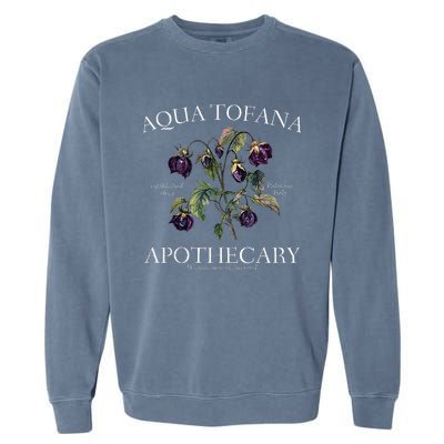 Funny Feminist Aqua Tofana Apothecary Vintage Garment-Dyed Sweatshirt