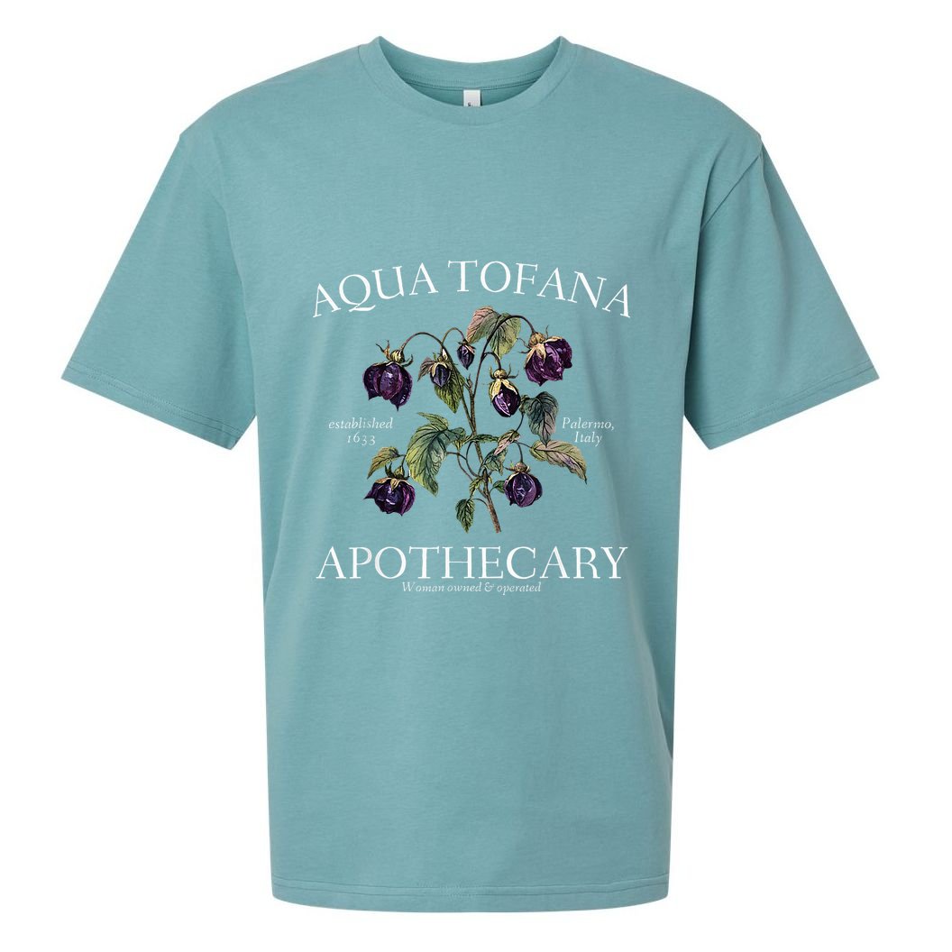 Funny Feminist Aqua Tofana Apothecary Vintage Sueded Cloud Jersey T-Shirt