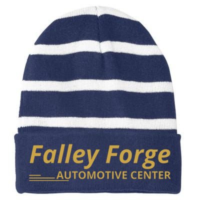 Falley Forge Auyomotive Center Striped Beanie with Solid Band