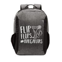 Flip Flops And Margaritas Funny Beach Summer Vacation Cool Gift Vector Backpack