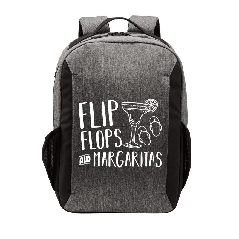 Flip Flops And Margaritas Funny Beach Summer Vacation Cool Gift Vector Backpack