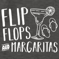 Flip Flops And Margaritas Funny Beach Summer Vacation Cool Gift Vector Backpack