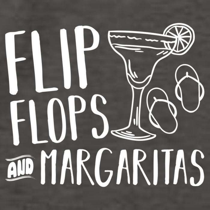 Flip Flops And Margaritas Funny Beach Summer Vacation Cool Gift Vector Backpack