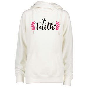 Faith Womens Funnel Neck Pullover Hood