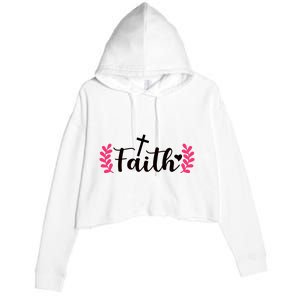 Faith Crop Fleece Hoodie