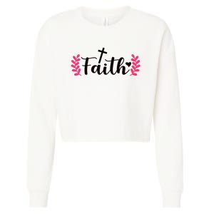 Faith Cropped Pullover Crew