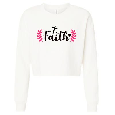Faith Cropped Pullover Crew