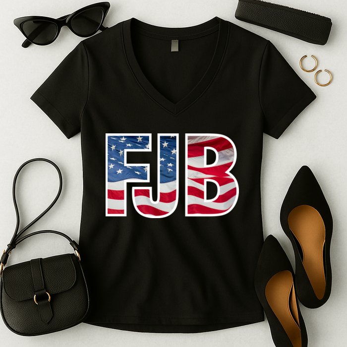 FJB Flag Apparel Women's V-Neck T-Shirt