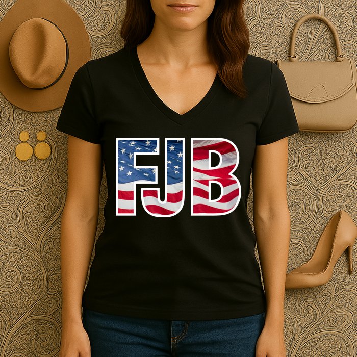 FJB Flag Apparel Women's V-Neck T-Shirt