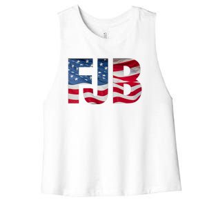 FJB Flag Apparel Women's Racerback Cropped Tank