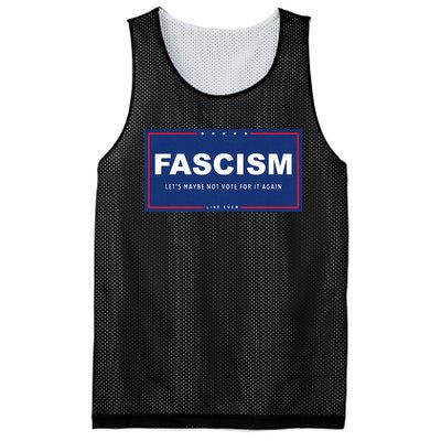 Fascism Funny Anti Trump Campaign Sign Parody Mesh Reversible Basketball Jersey Tank