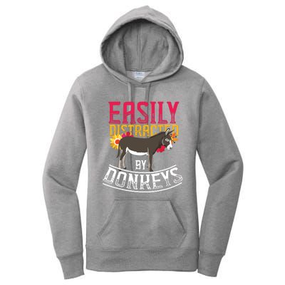 Funny Farm Animal Lover Gift Donkey Women's Pullover Hoodie