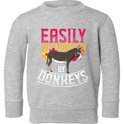 Funny Farm Animal Lover Gift Donkey Toddler Sweatshirt