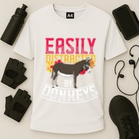 Funny Farm Animal Lover Gift Donkey Cooling Performance Crew T-Shirt