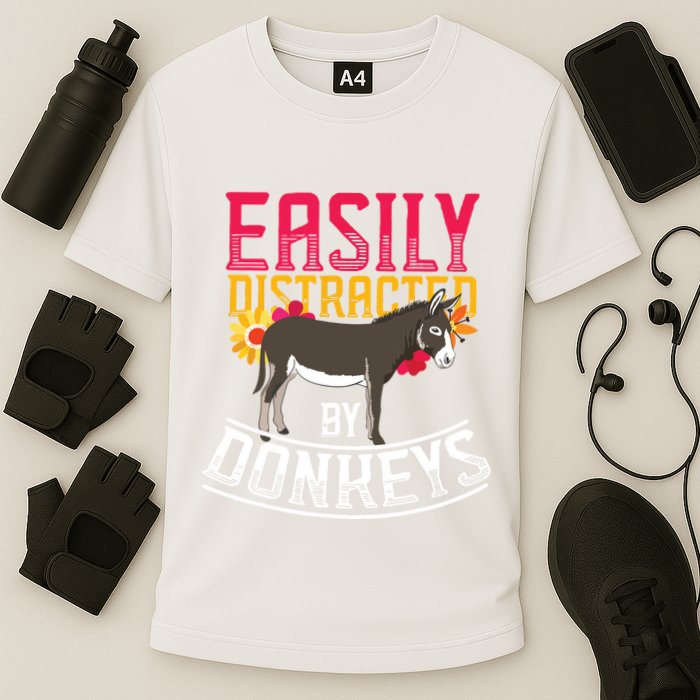 Funny Farm Animal Lover Gift Donkey Cooling Performance Crew T-Shirt
