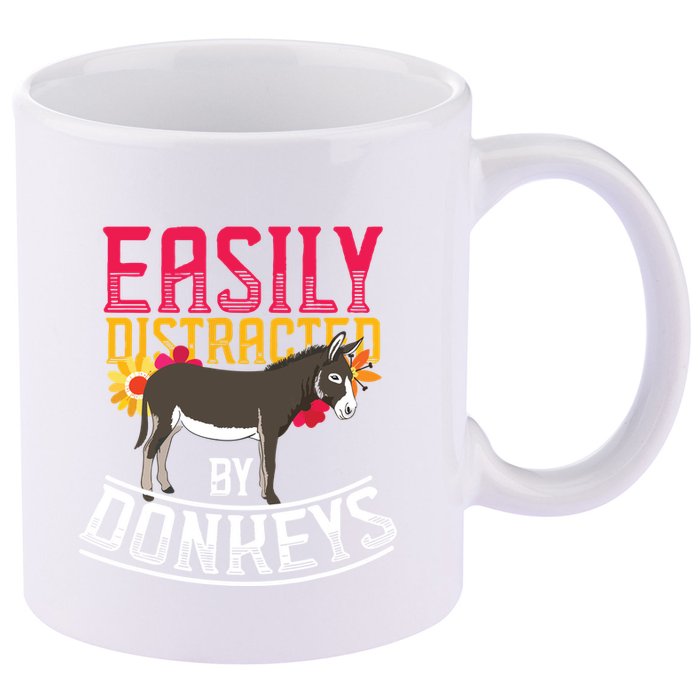 Funny Farm Animal Lover Gift Donkey 11oz C Handle Ceramic Mug