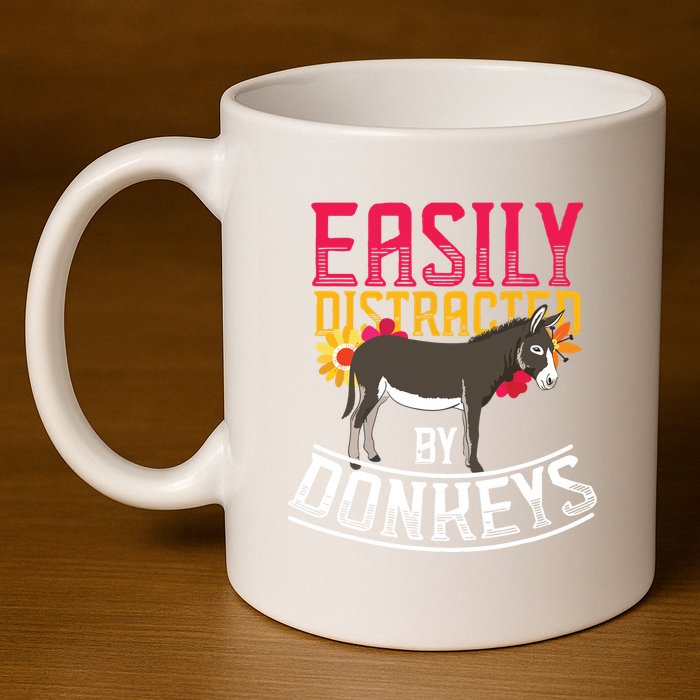 Funny Farm Animal Lover Gift Donkey 11oz C Handle Ceramic Mug