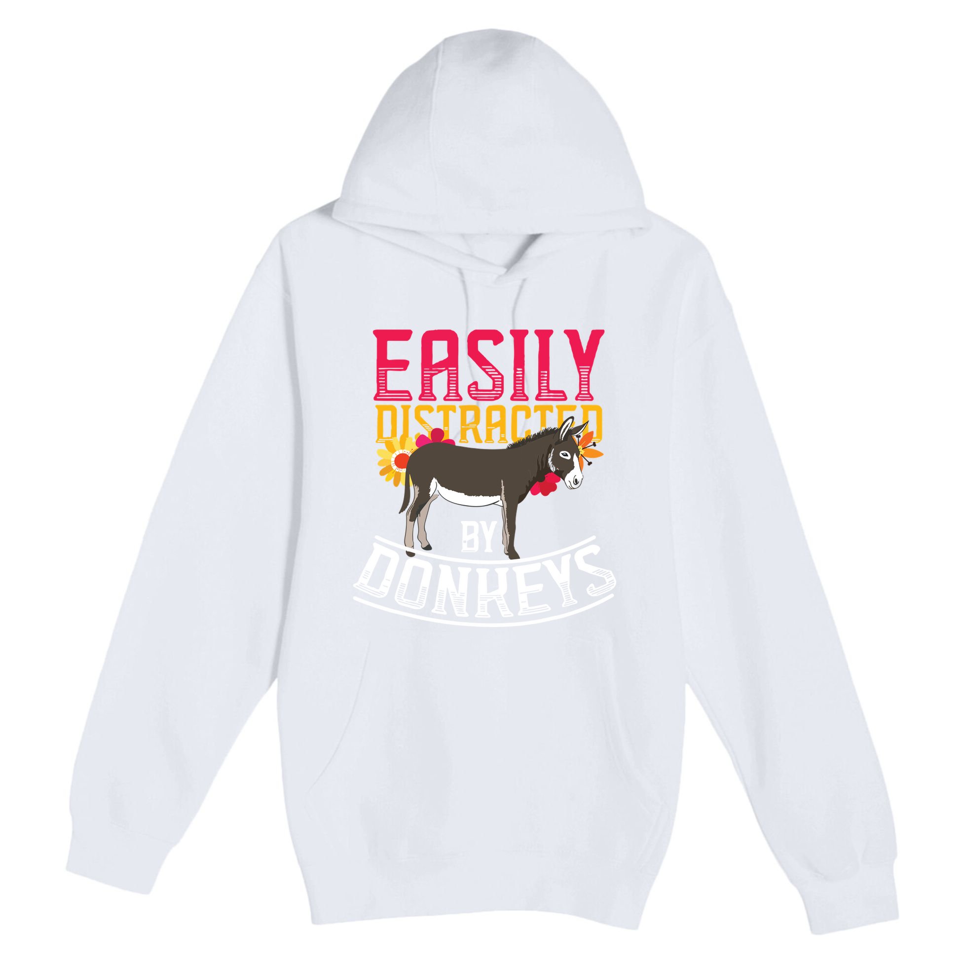 Funny Farm Animal Lover Gift Donkey Premium Pullover Hoodie