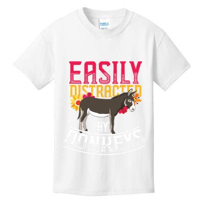Funny Farm Animal Lover Gift Donkey Kids T-Shirt