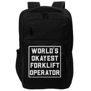 Funny Forklift Art For Women Certified Forklift Drivers Impact Tech Backpack