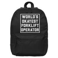 Funny Forklift Art For Women Certified Forklift Drivers 16 in Basic Backpack