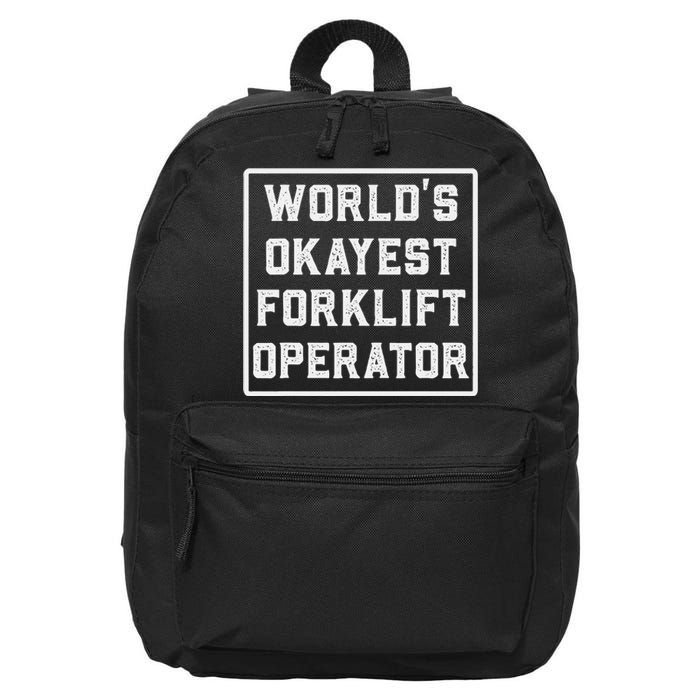 Funny Forklift Art For Women Certified Forklift Drivers 16 in Basic Backpack