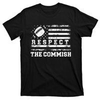 Fantasy Football American Commissioner Respect The Commish T-Shirt