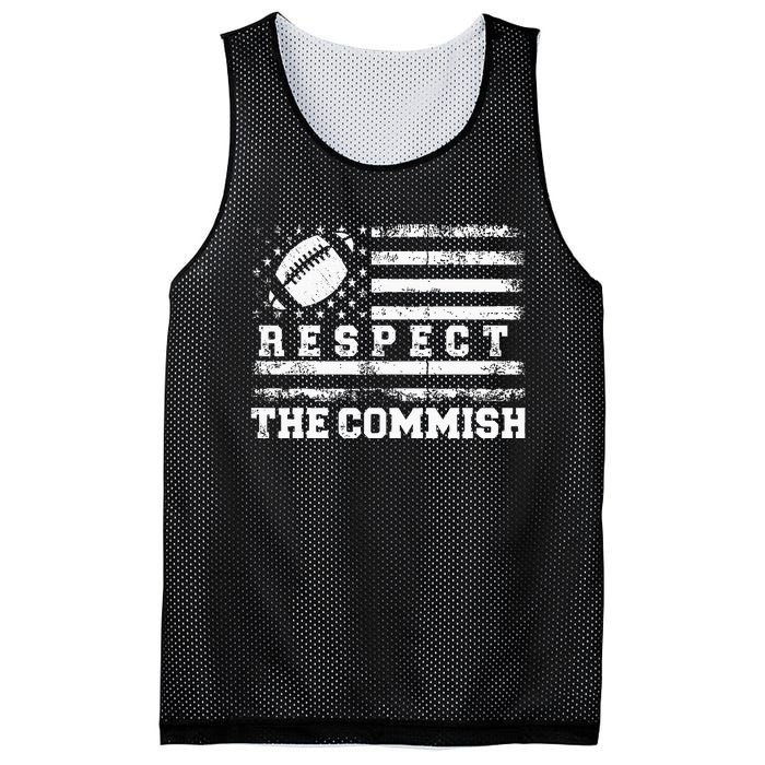 Fantasy Football American Commissioner Respect The Commish Mesh Reversible Basketball Jersey Tank