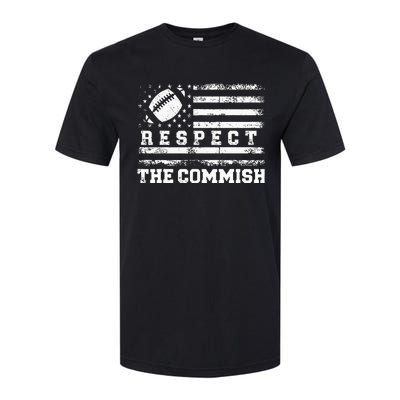 Fantasy Football American Commissioner Respect The Commish Softstyle® CVC T-Shirt