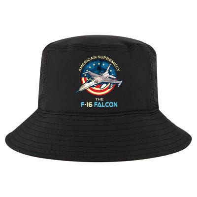 F16 Falcon American Patriotic Fighter Jet 4th Of July Flag Cool Comfort Performance Bucket Hat