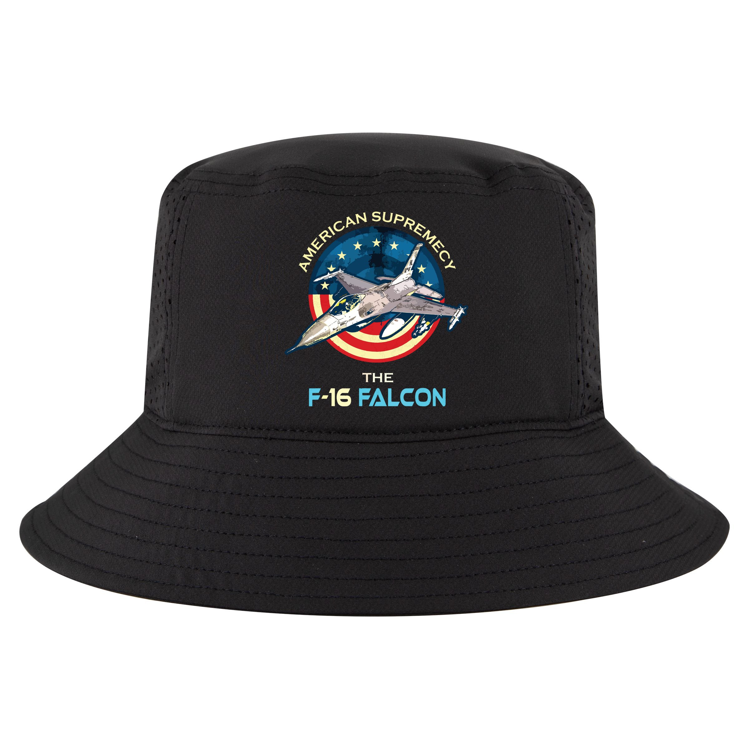 F16 Falcon American Patriotic Fighter Jet 4th Of July Flag Cool Comfort Performance Bucket Hat