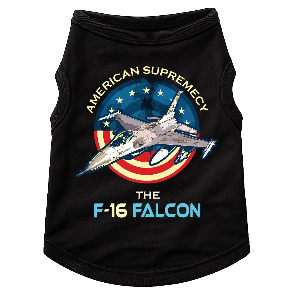 F16 Falcon American Patriotic Fighter Jet 4th Of July Flag Doggie Tank