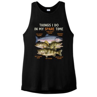 Funny Fishing Apparel | Bass Lovers Ladies PosiCharge Tri-Blend Wicking Tank