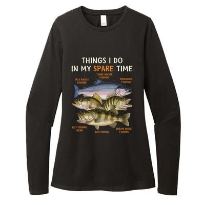 Funny Fishing Apparel | Bass Lovers Womens CVC Long Sleeve Shirt