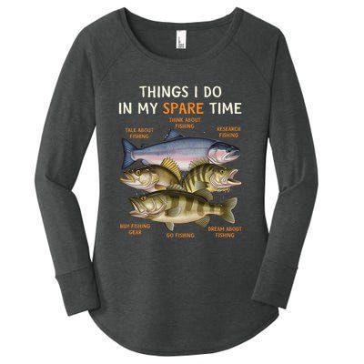 Funny Fishing Apparel | Bass Lovers Women's Perfect Tri Tunic Long Sleeve Shirt