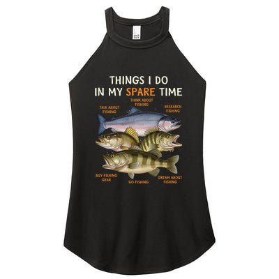 Funny Fishing Apparel | Bass Lovers Women’s Perfect Tri Rocker Tank