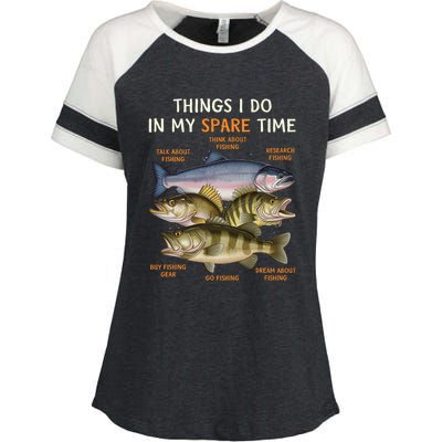 Funny Fishing Apparel | Bass Lovers Enza Ladies Jersey Colorblock Tee